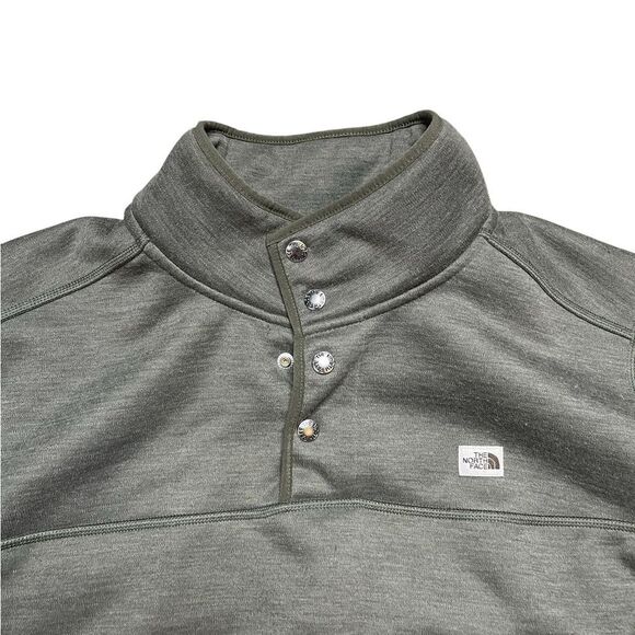 The North Face Patrol Sherpa Wool Blend Fleece Sweatshirt Top 1/4 Snap Size XL - Picture 5 of 13